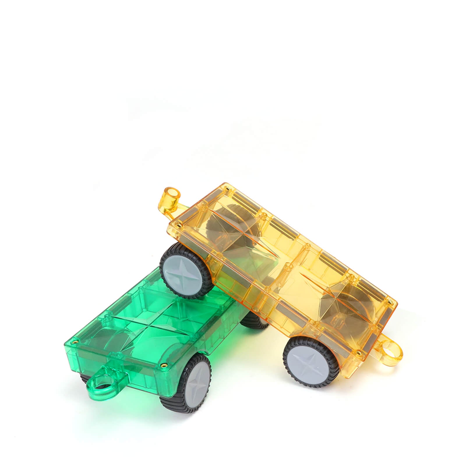 Magnetic Cars - Green & Yellow 2 Pieces