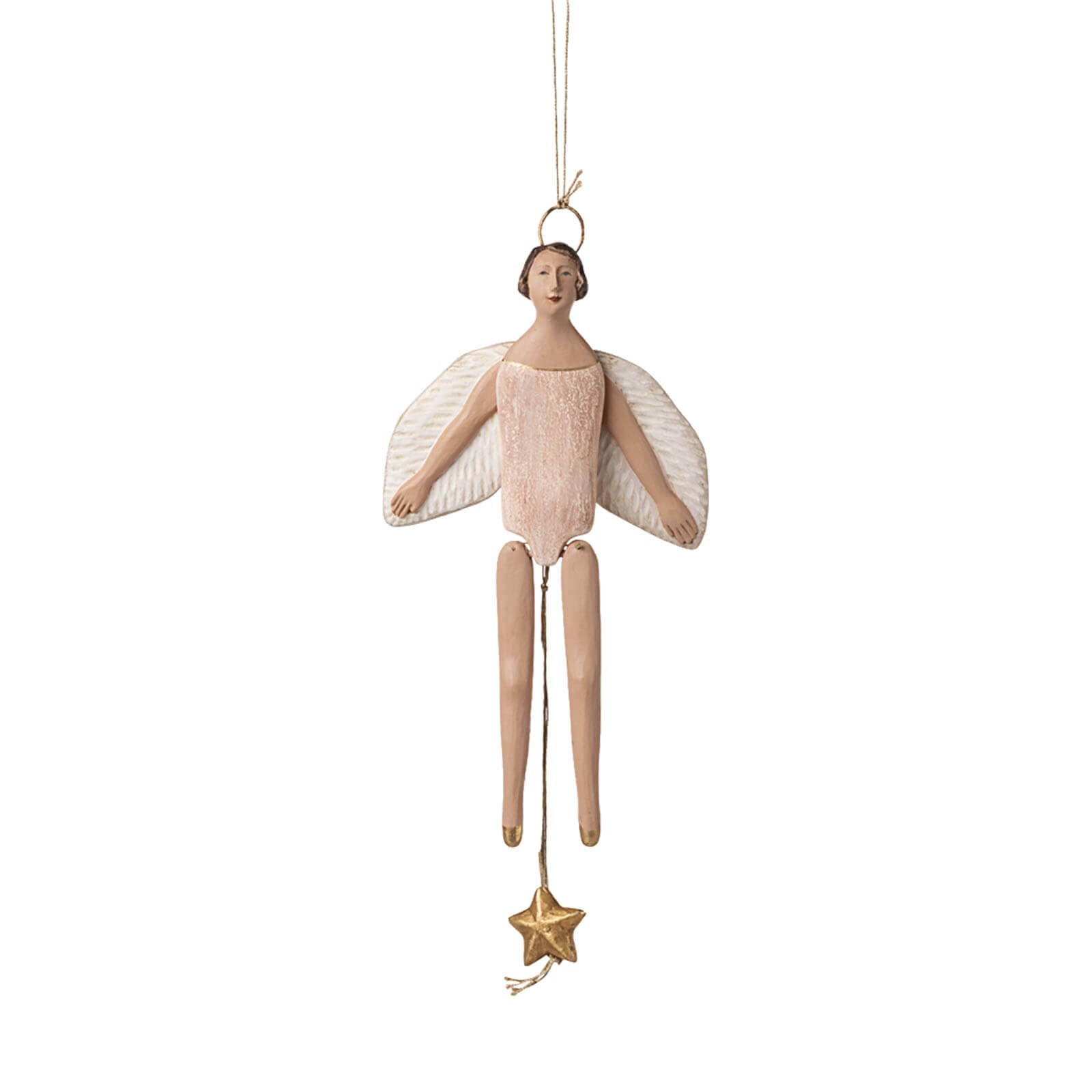 Angel Jumping Jack With Halo - Medium - Rose