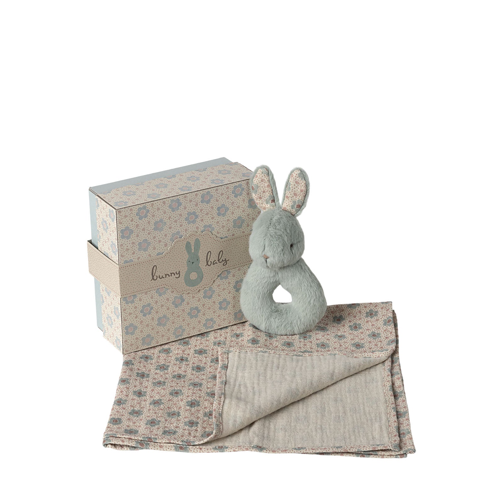 Rabbit Rattle Set - Mint