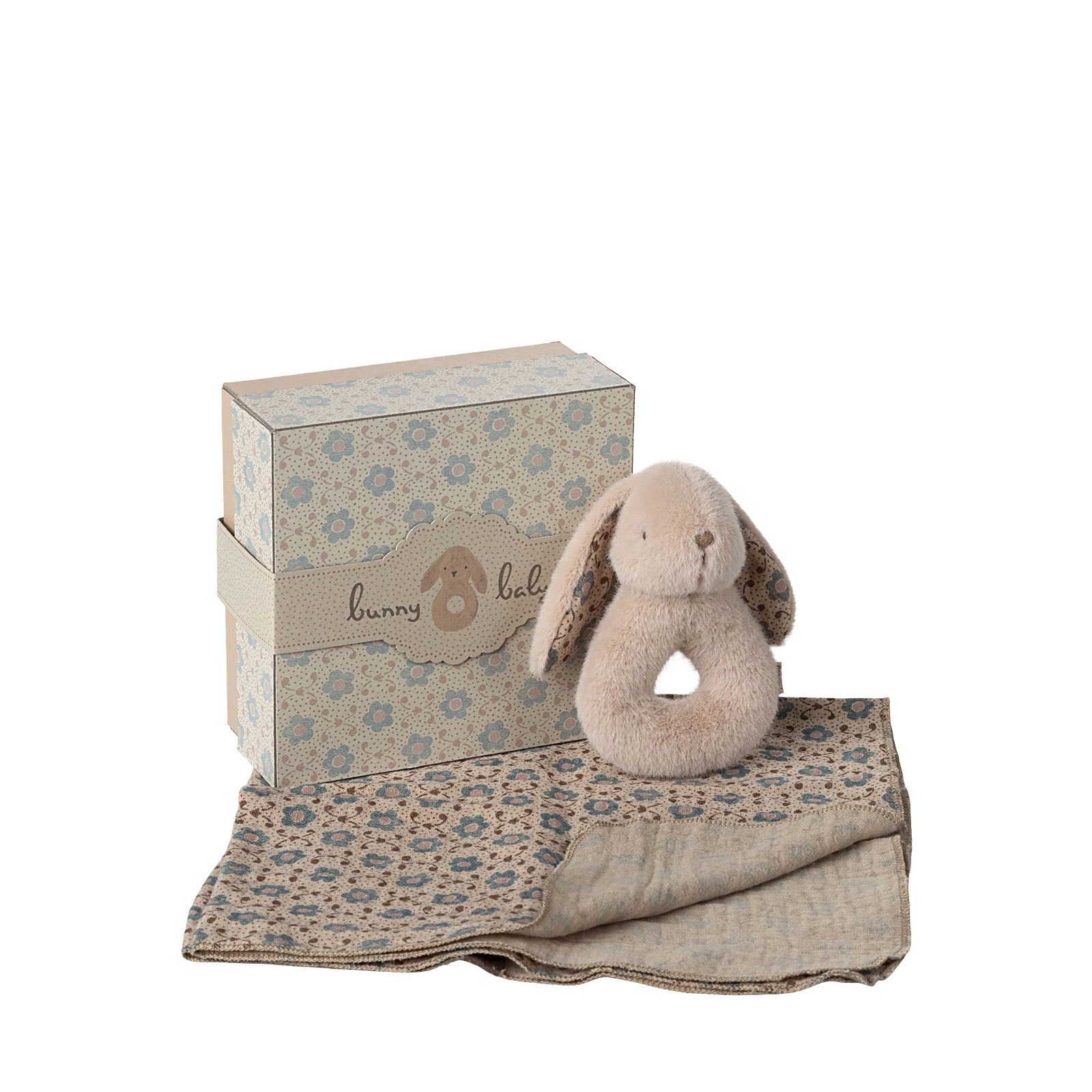 Bunny Rattle Set - Powder