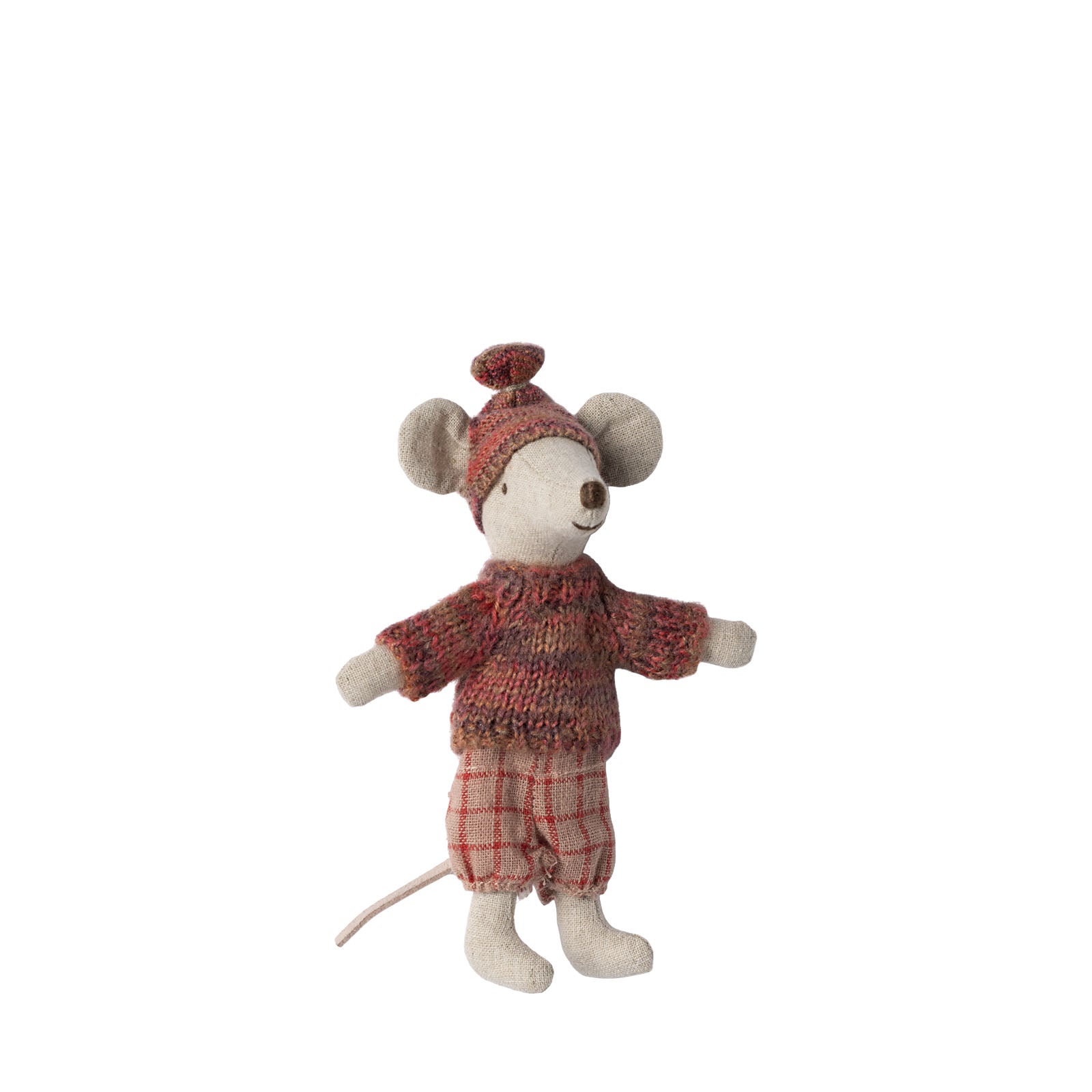 Winter Mouse With Ski Set - Big Sister - Rose