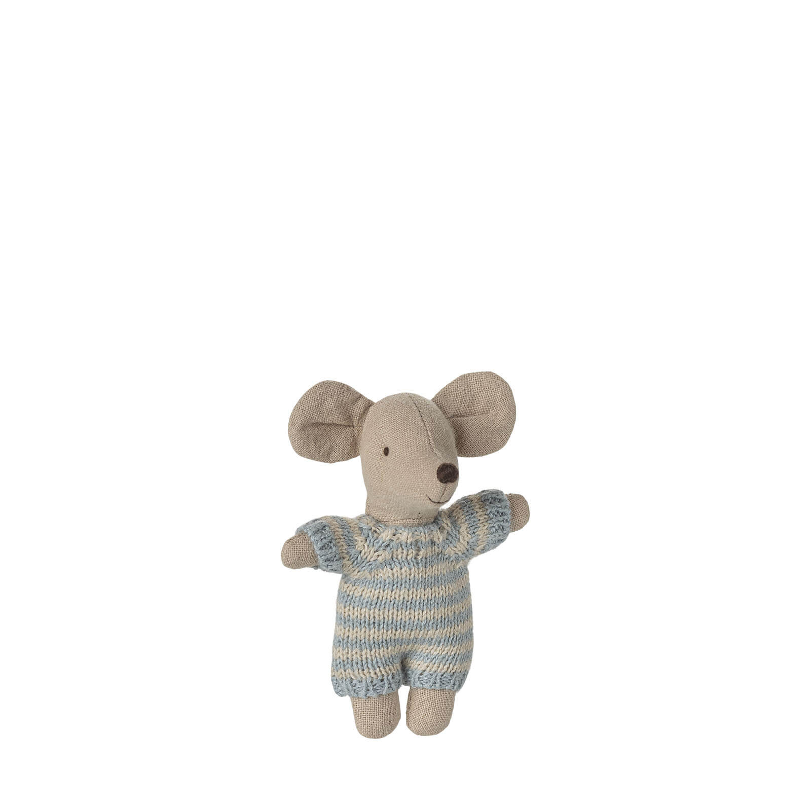 Baby Mouse In Carry Cot - Blue