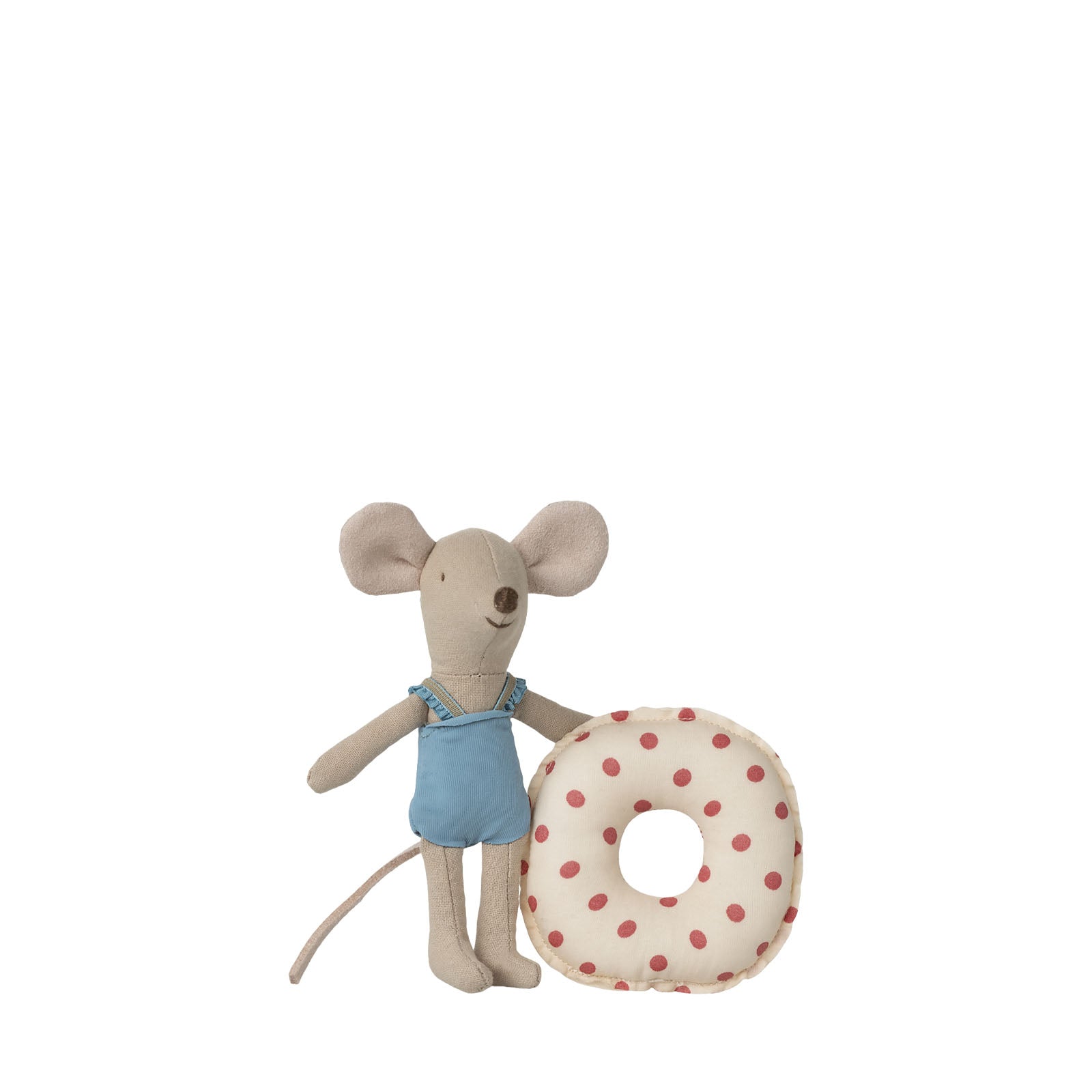 Beach Mouse with Float - Little Sister - Red Dot