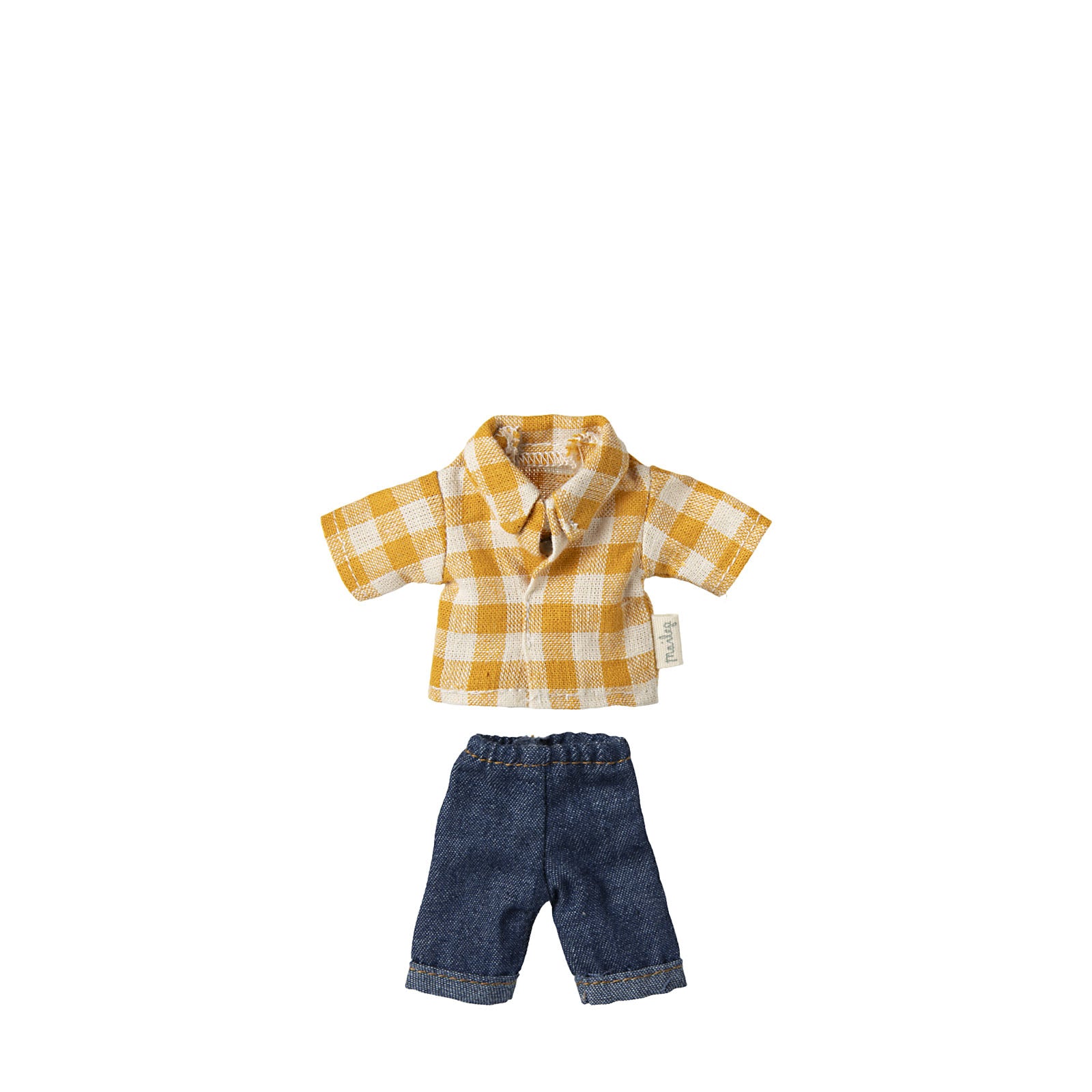 Yellow Checked Shirt and Pants - Dad Mouse