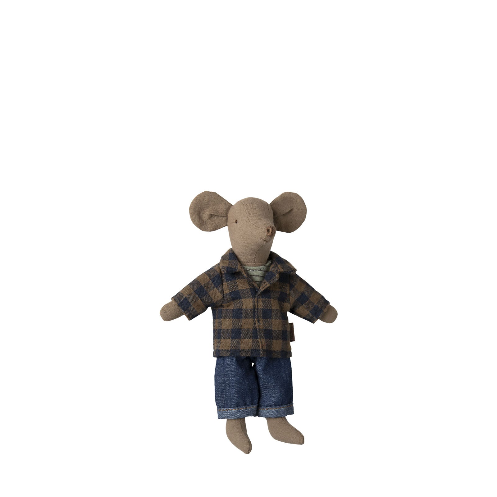 Brown Checked Shirt and Pants - Dad Mouse