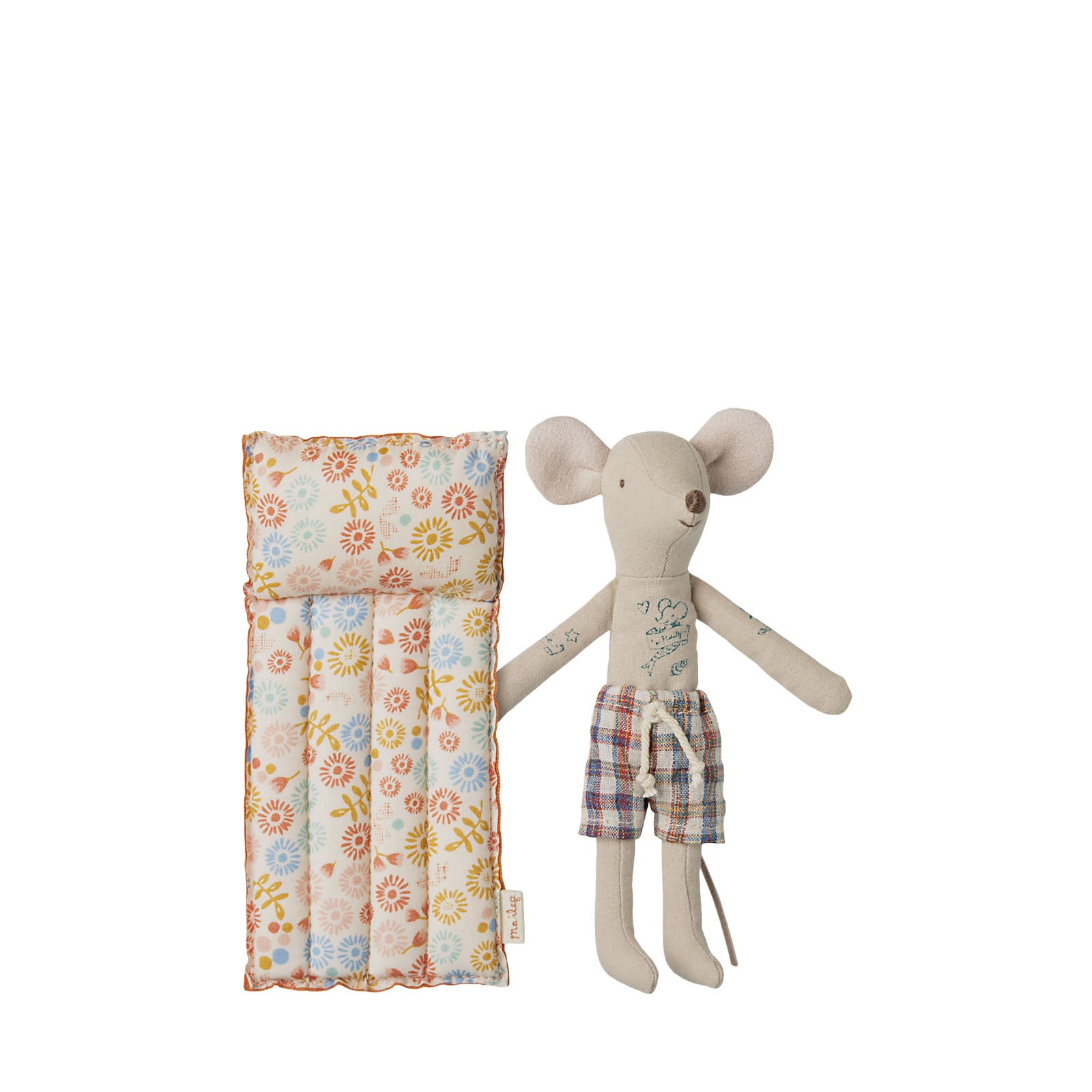 Beach Mouse with Air Mattress - Dad - Flower