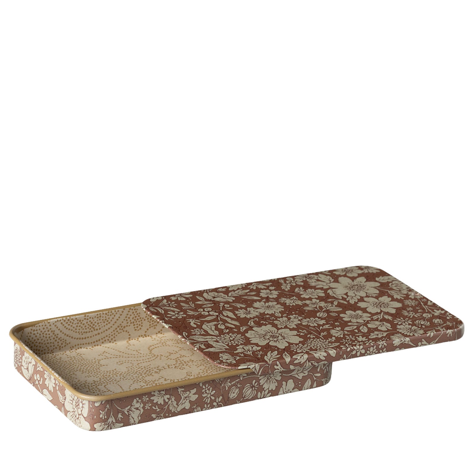Sliding Lid Metal Box - Blossom Heather