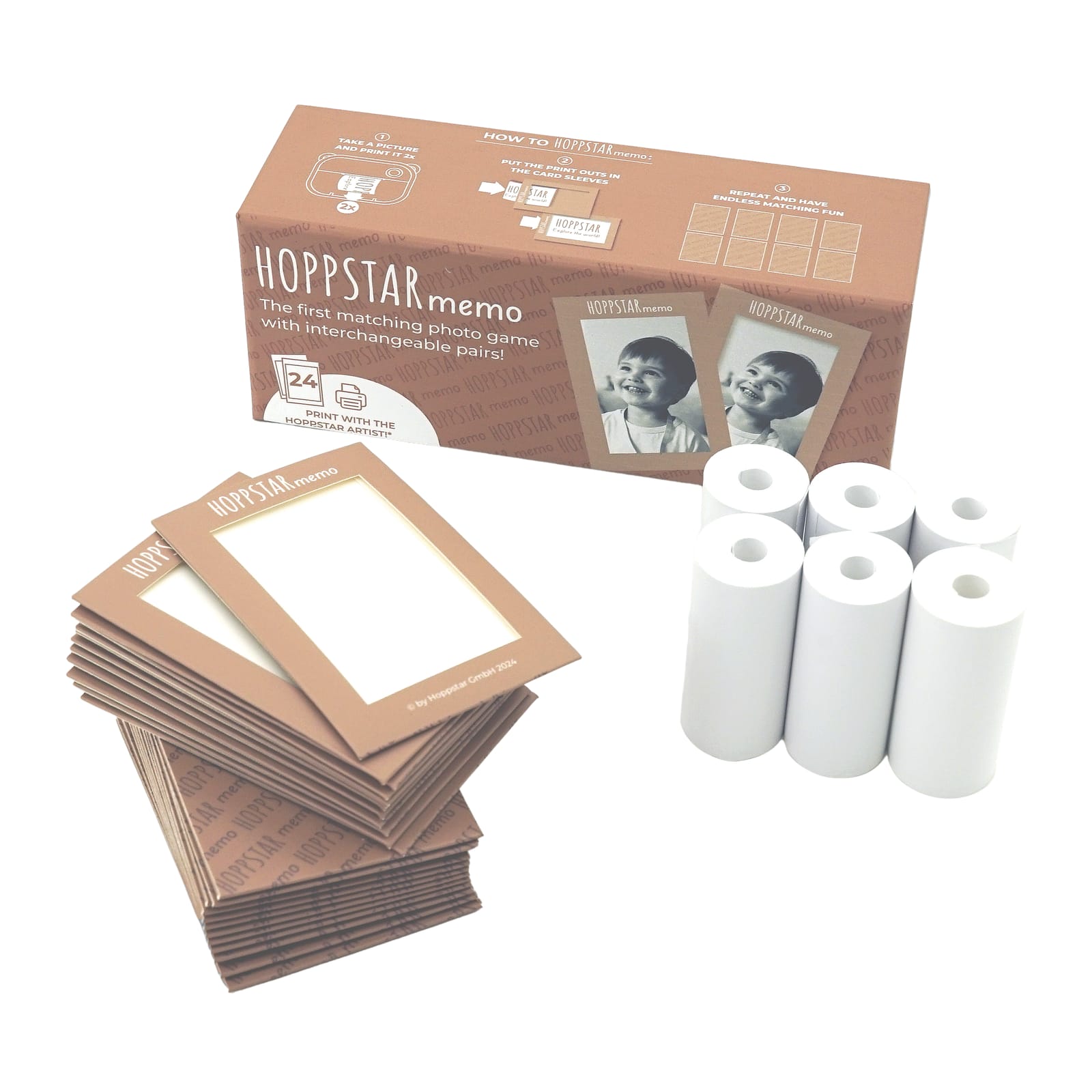 6 Paper Rolls Refills - White Memo Pack
