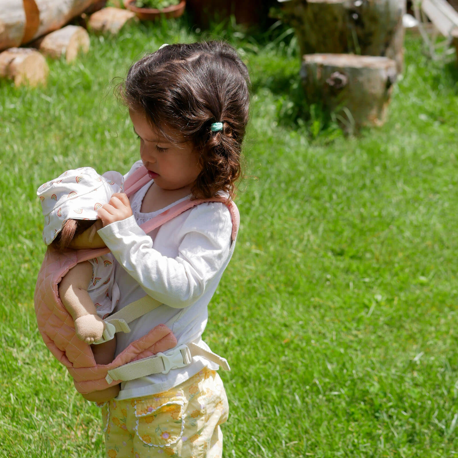 Dinkum Doll Quilted Carrier - Rose