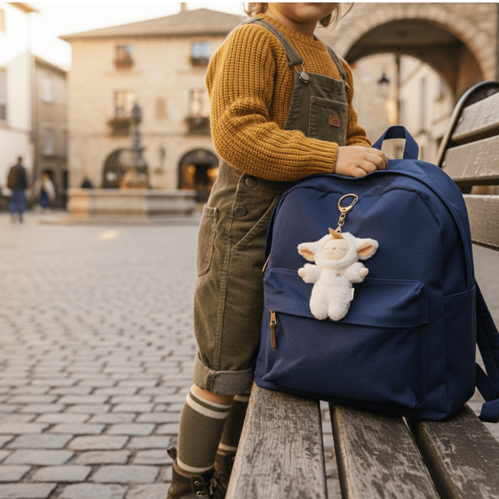 Cozy Bag Charm - Lamby Pookie