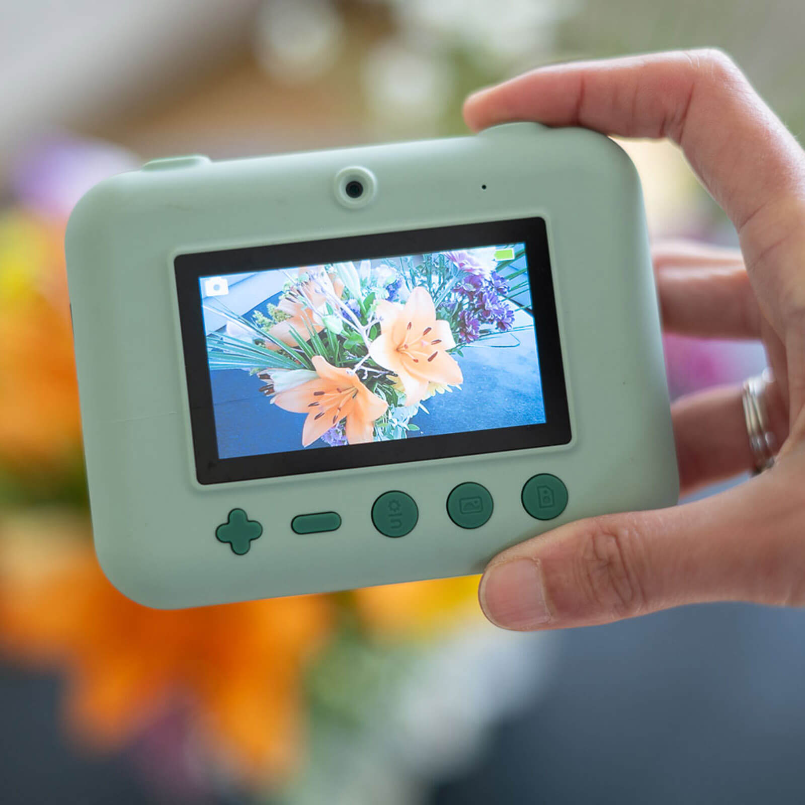 Digital Camera with Print - Dino Green