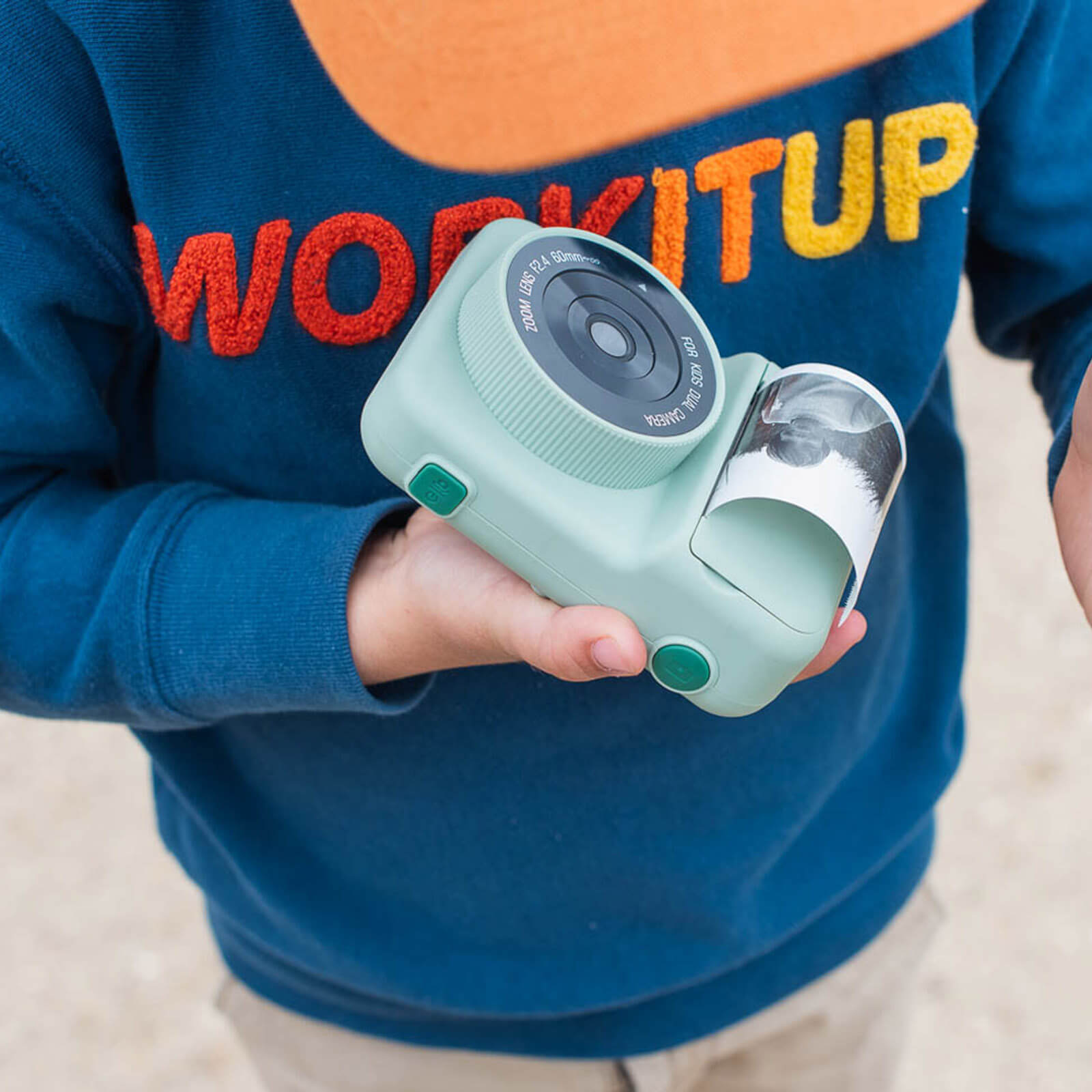 Digital Camera with Print - Dino Green