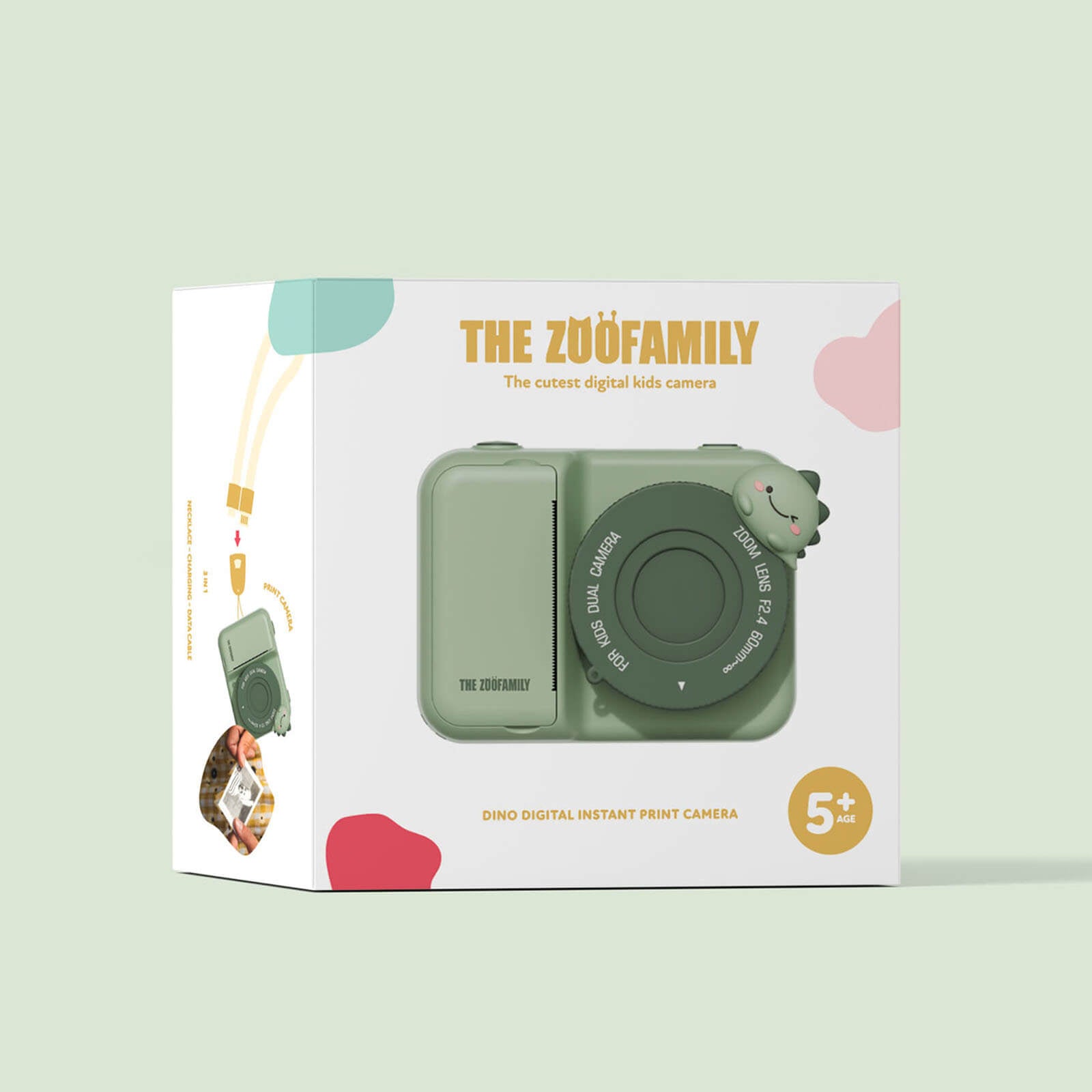 Digital Camera with Print - Dino Green