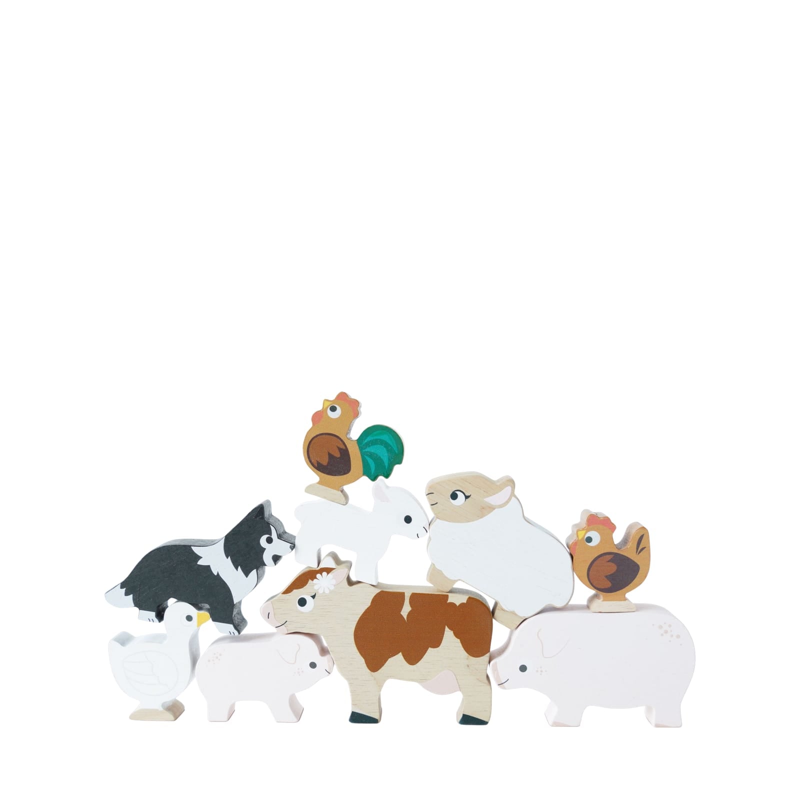 Farmyard Stacking Animals and Bag
