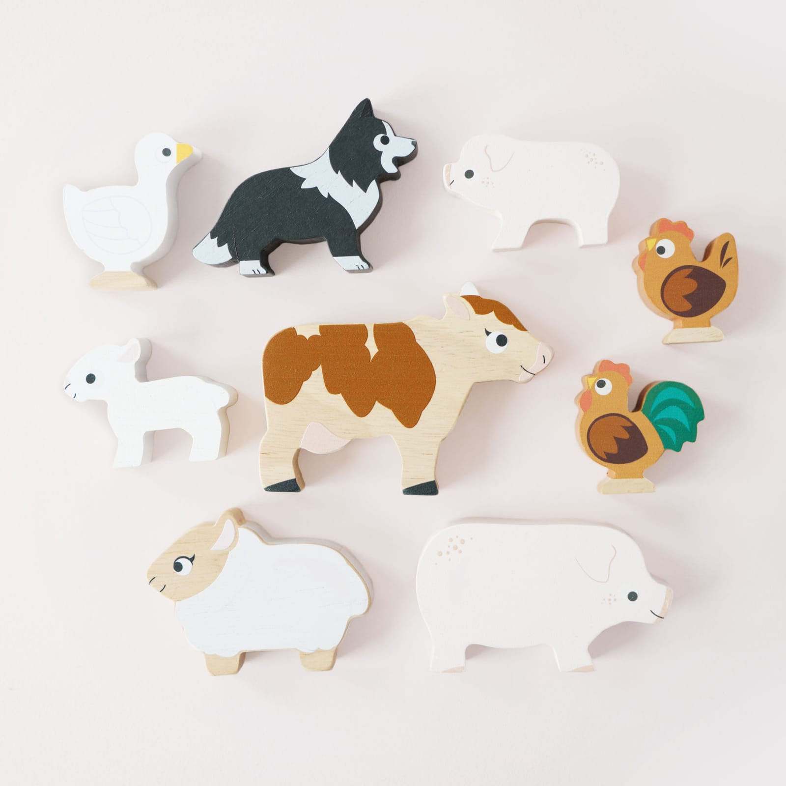 Farmyard Stacking Animals and Bag