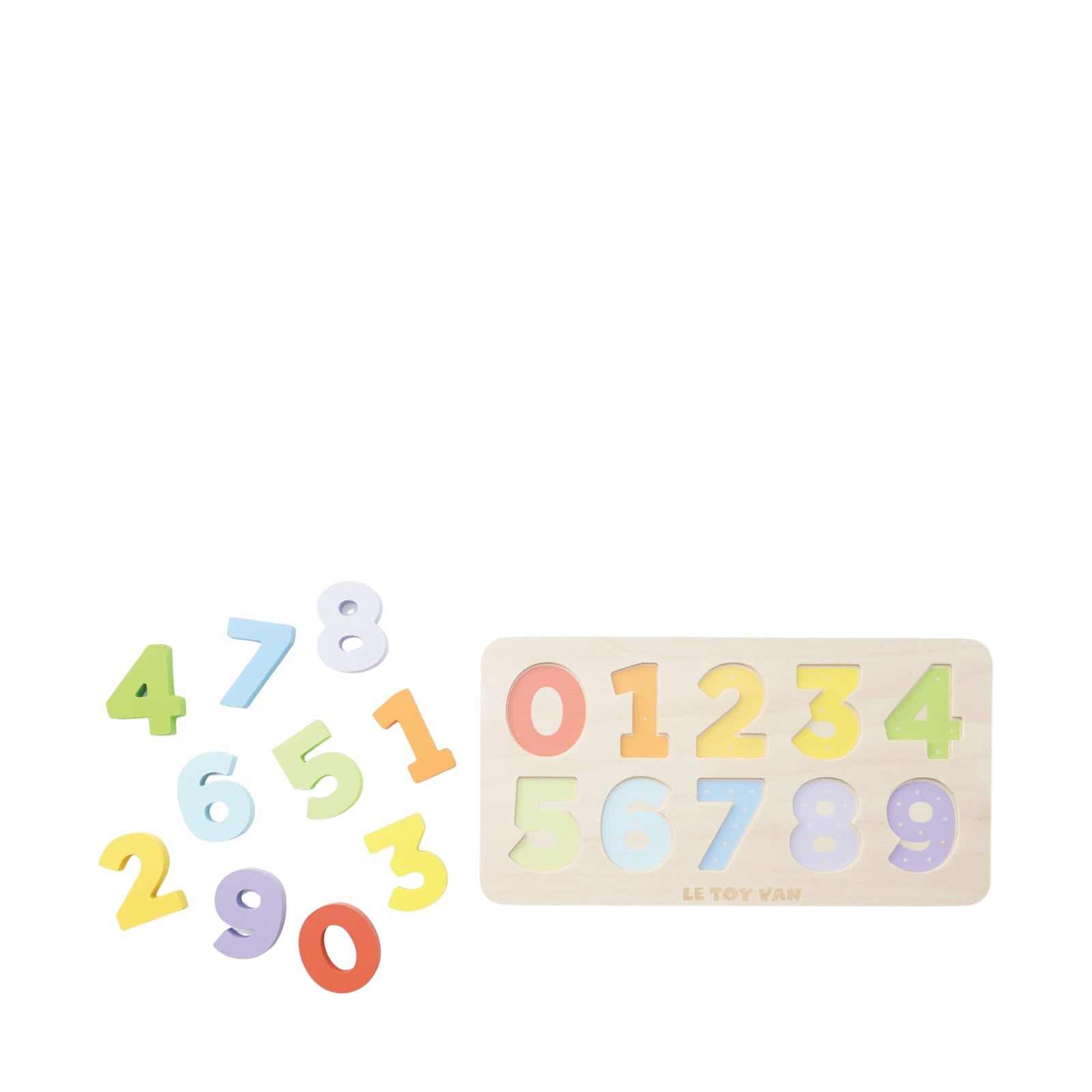 Counting Wooden Numbers Shape Sorter