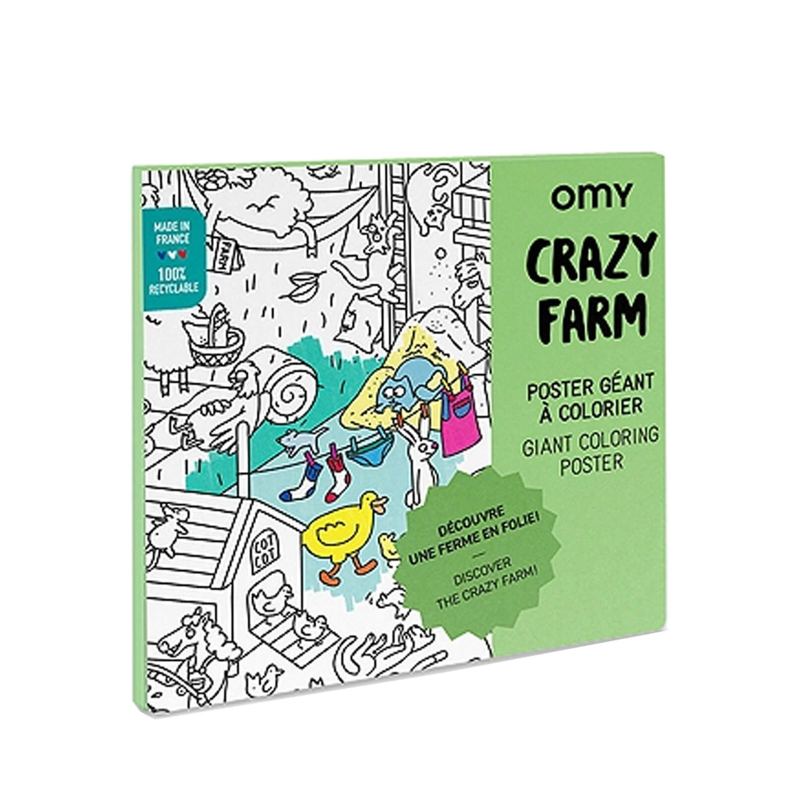 Colouring Poster - Crazy Farm