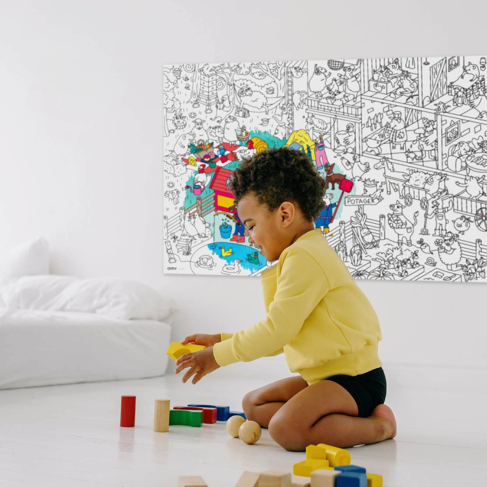 Colouring Poster - Crazy Farm