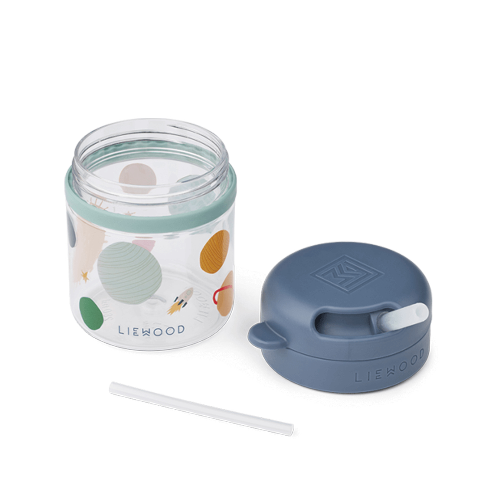 Pavia Tritan Straw Cup 280ml - Universe Classic Navy