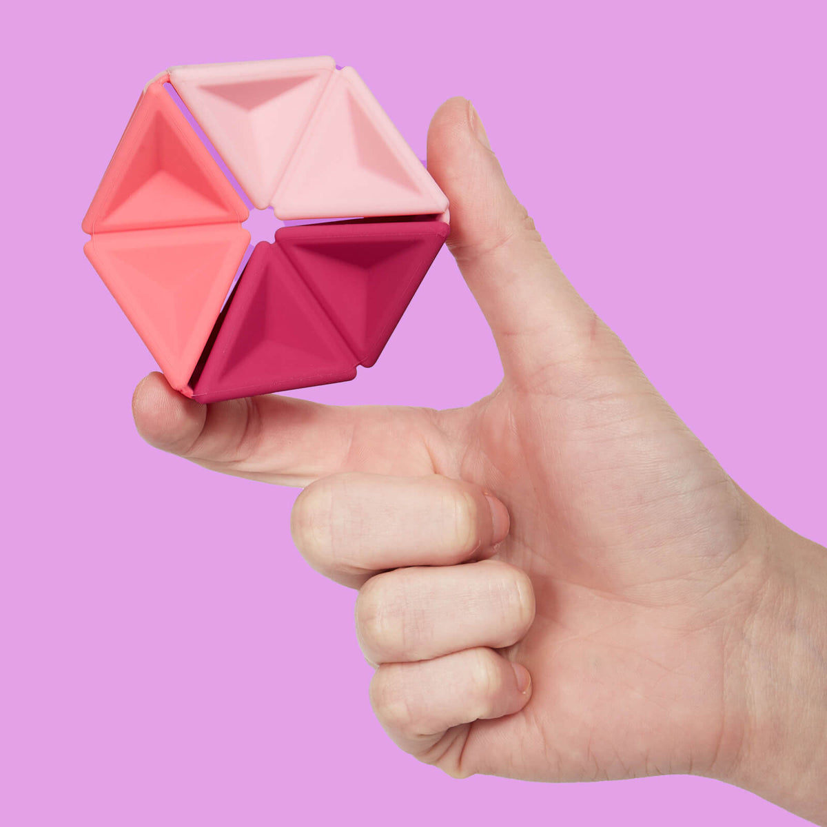 Pivot Silicone Flexagon - Magenta