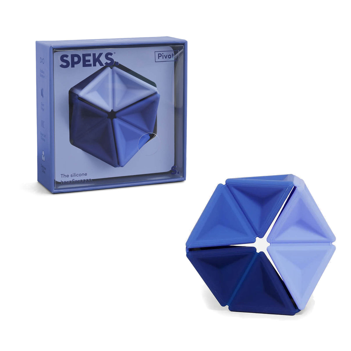 Pivot Silicone Flexagon - Navy