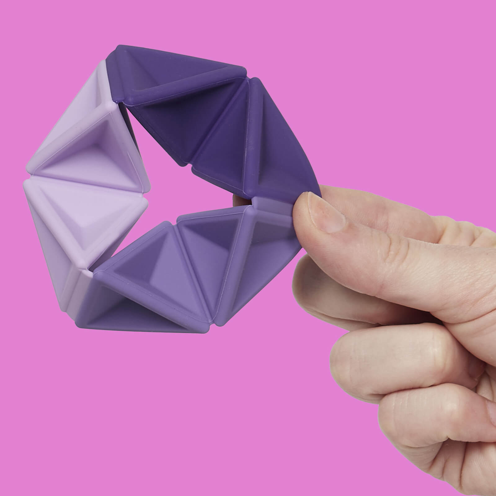 Pivot Silicone Flexagon - Violet