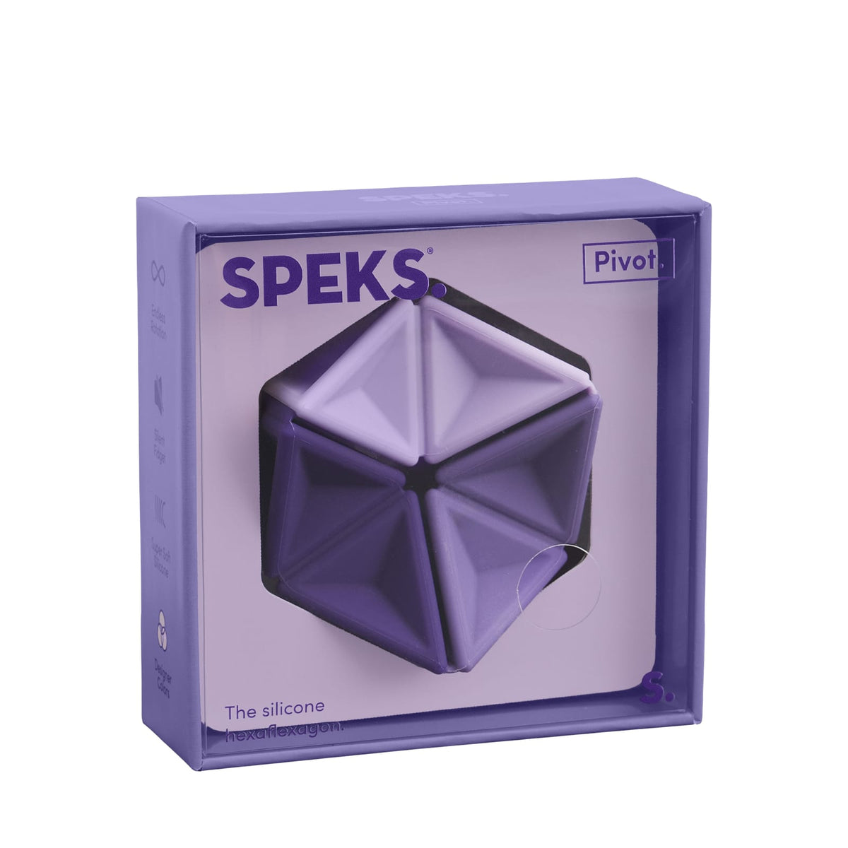 Pivot Silicone Flexagon - Violet
