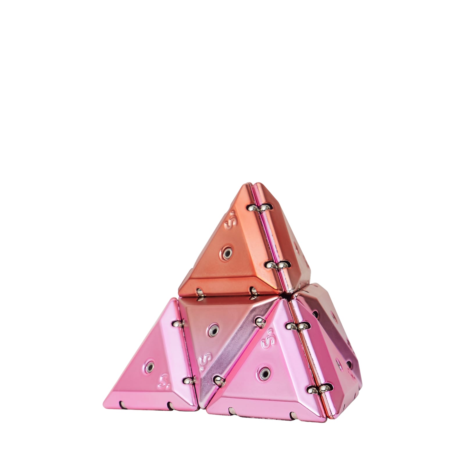 Geode Magnetic Fidget Pyramid - Chrome Stellar