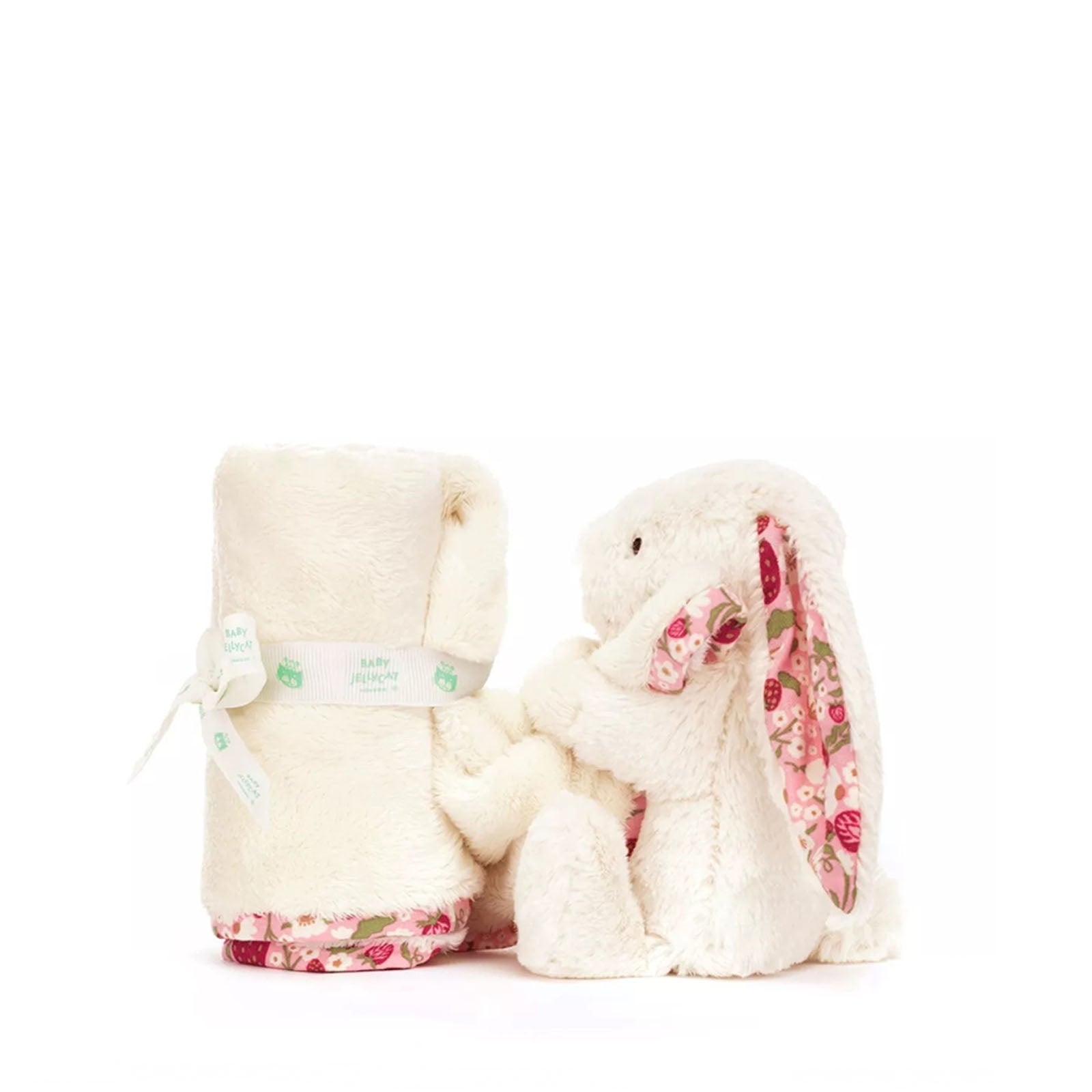 Cream Blossom Bunny Soother - Berry