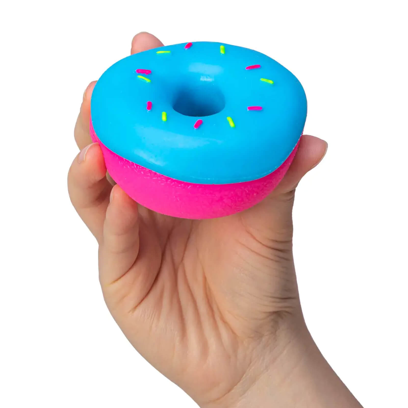 Squishy Fidget Toy - Coloured Donut