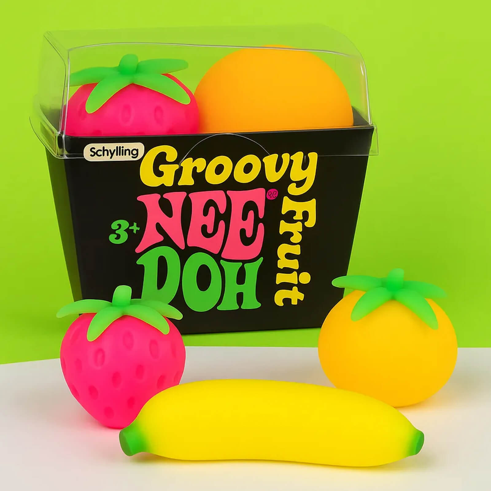 Squishy Fidget Toy - Groovy Fruit Set