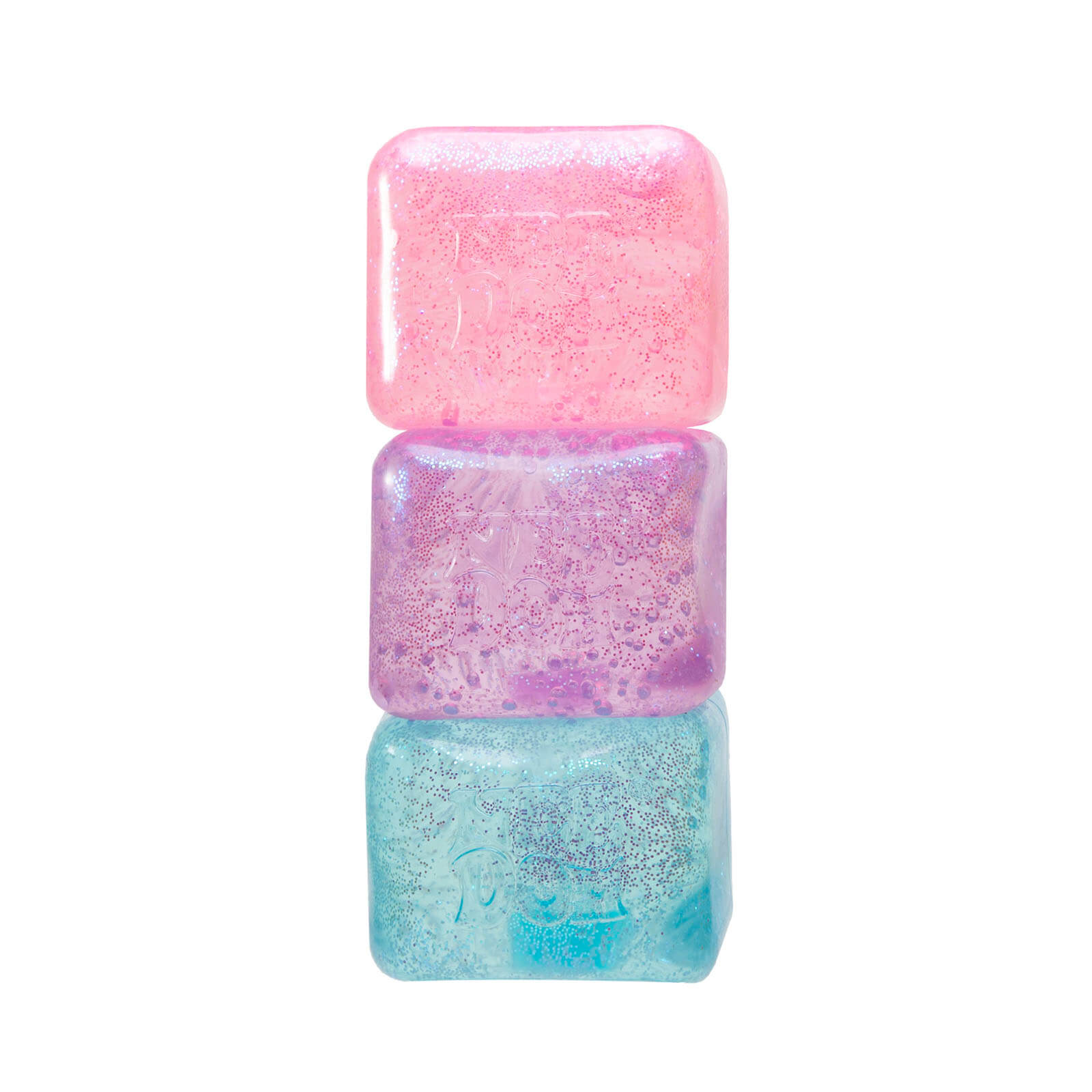 Squishy Fidget Toy - Glitter and Glow Nice Cube