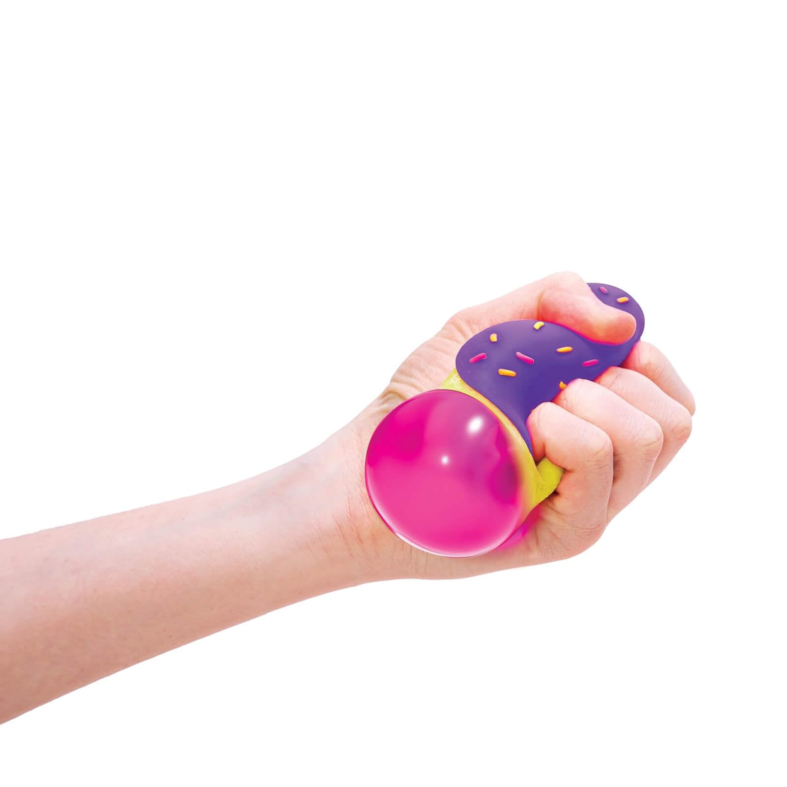 Squishy Fidget Toy - Coloured Jelly Donut