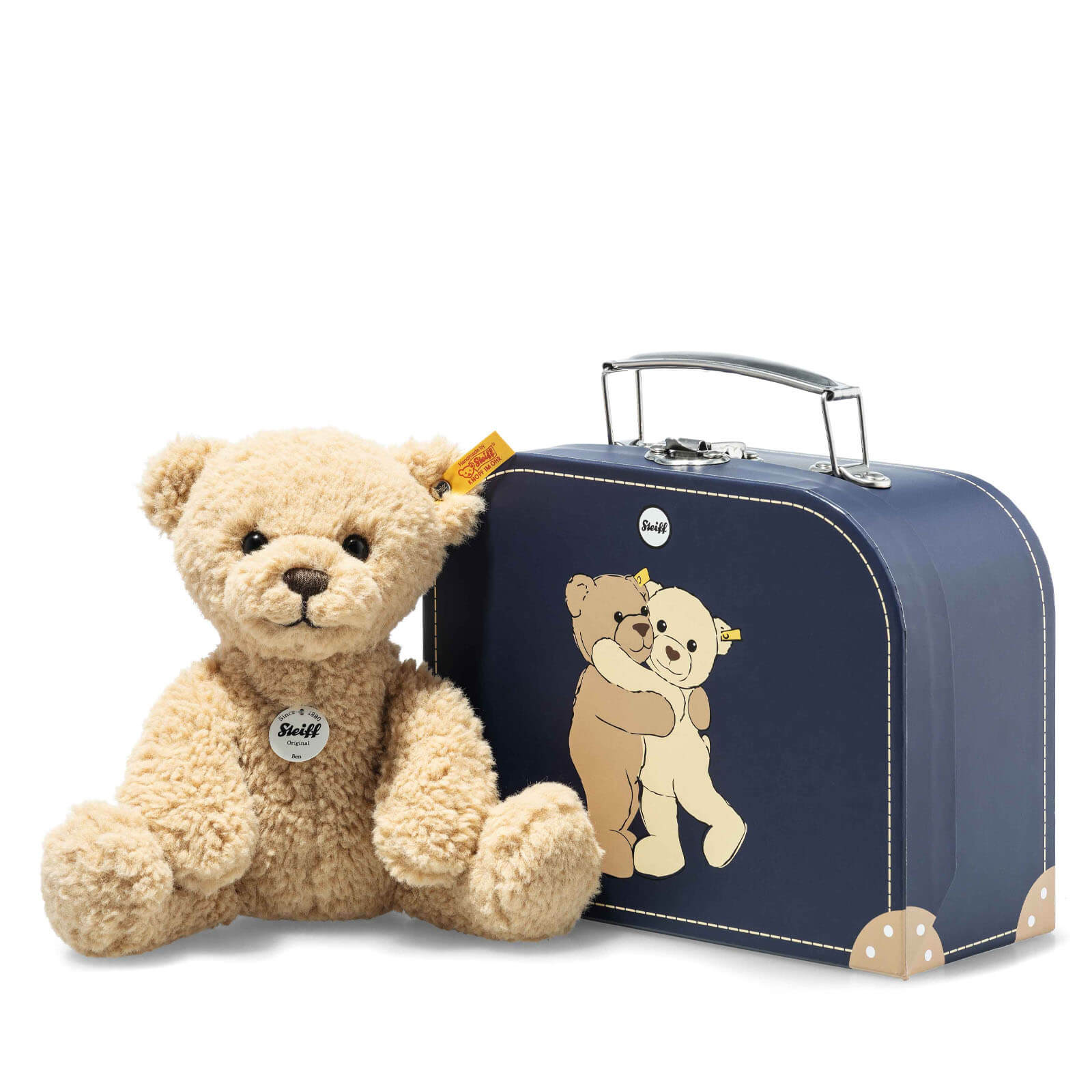 Ben Teddy Bear 21cm in Suitcase