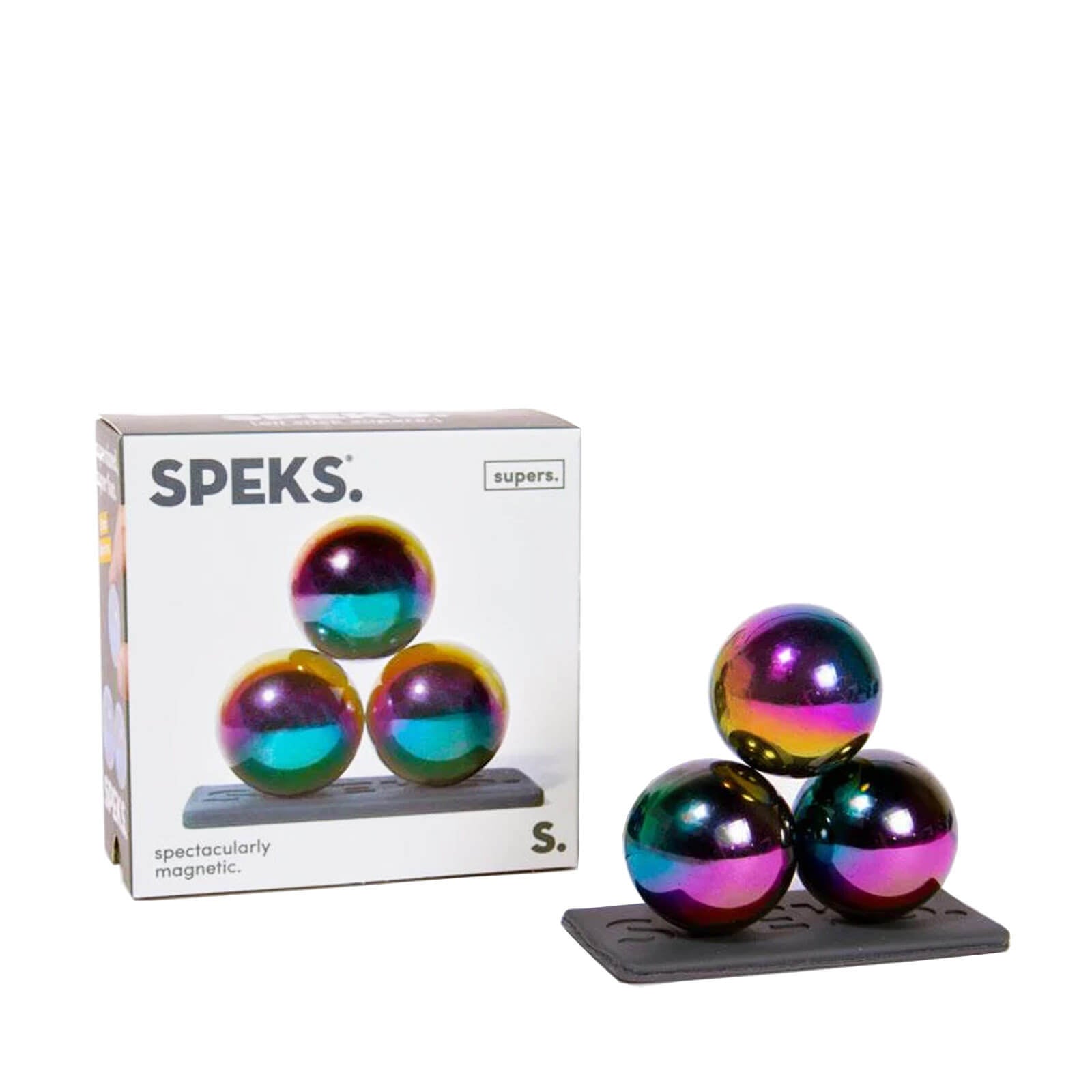 Supers - 3 Giant Magnet Balls - Gunmetal Black
