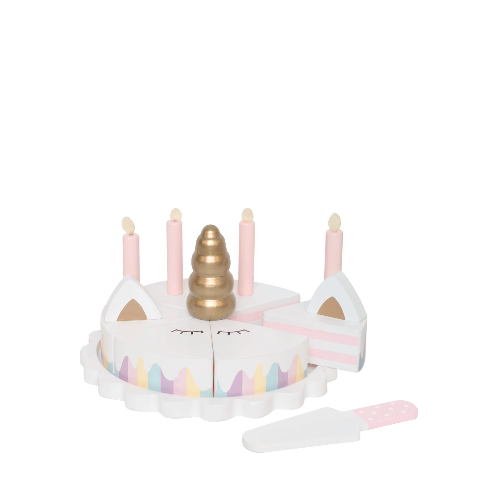 Wooden Birthday Cake - Unicorn