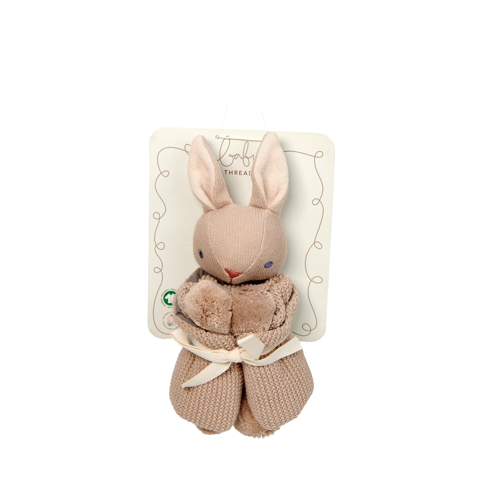 Baby Taupe Bunny Comforter