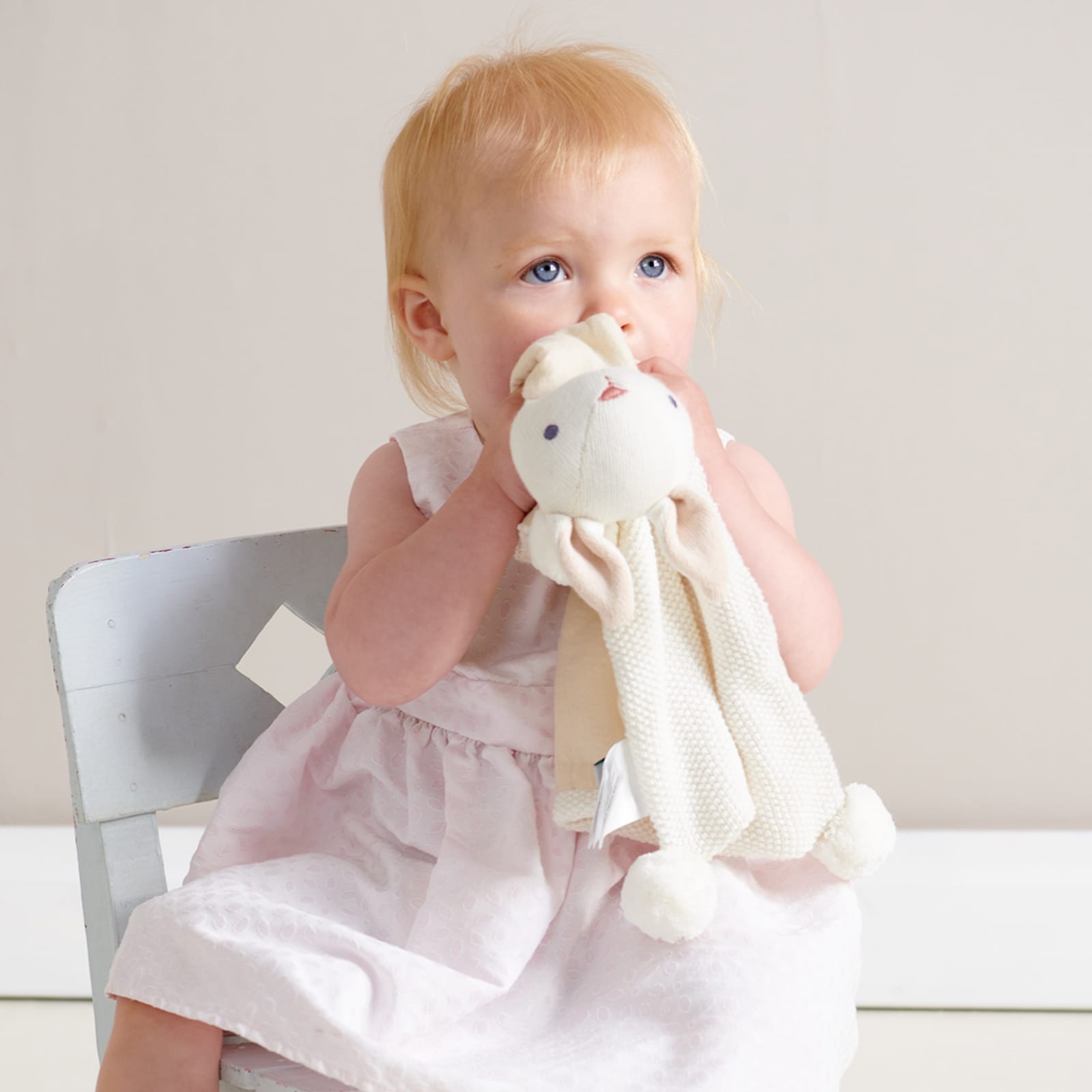 Baby Cream Bunny Comforter