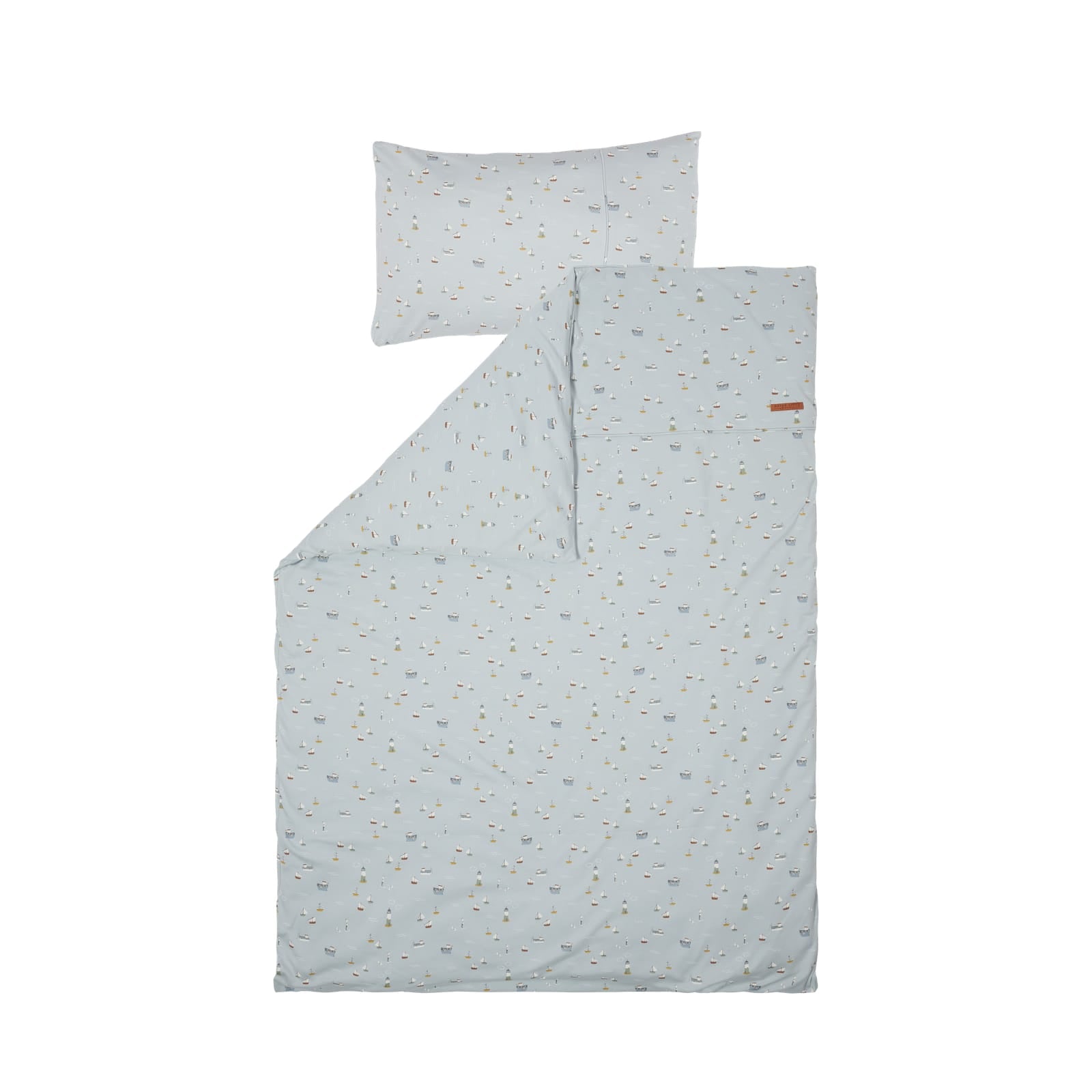 Cot Duvet Cover Set - Sailors Bay Blue