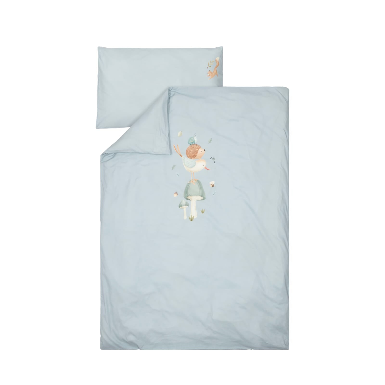 Cot Duvet Cover Set - Denim Blue