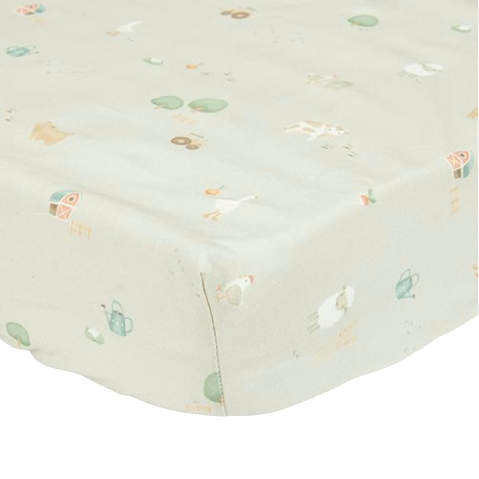 Fitted Cot Sheet 60cm x 120cm - Little Farm