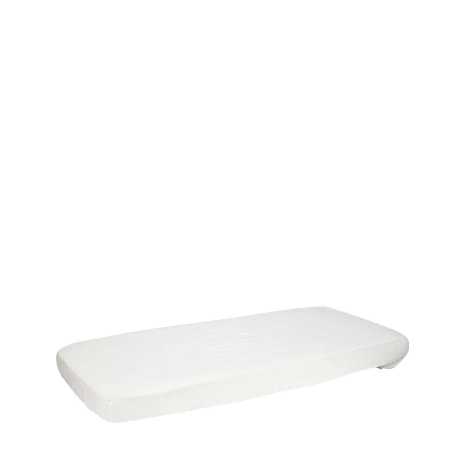 Fitted Cot Sheet 60cm x 120cm - Muslin Soft White