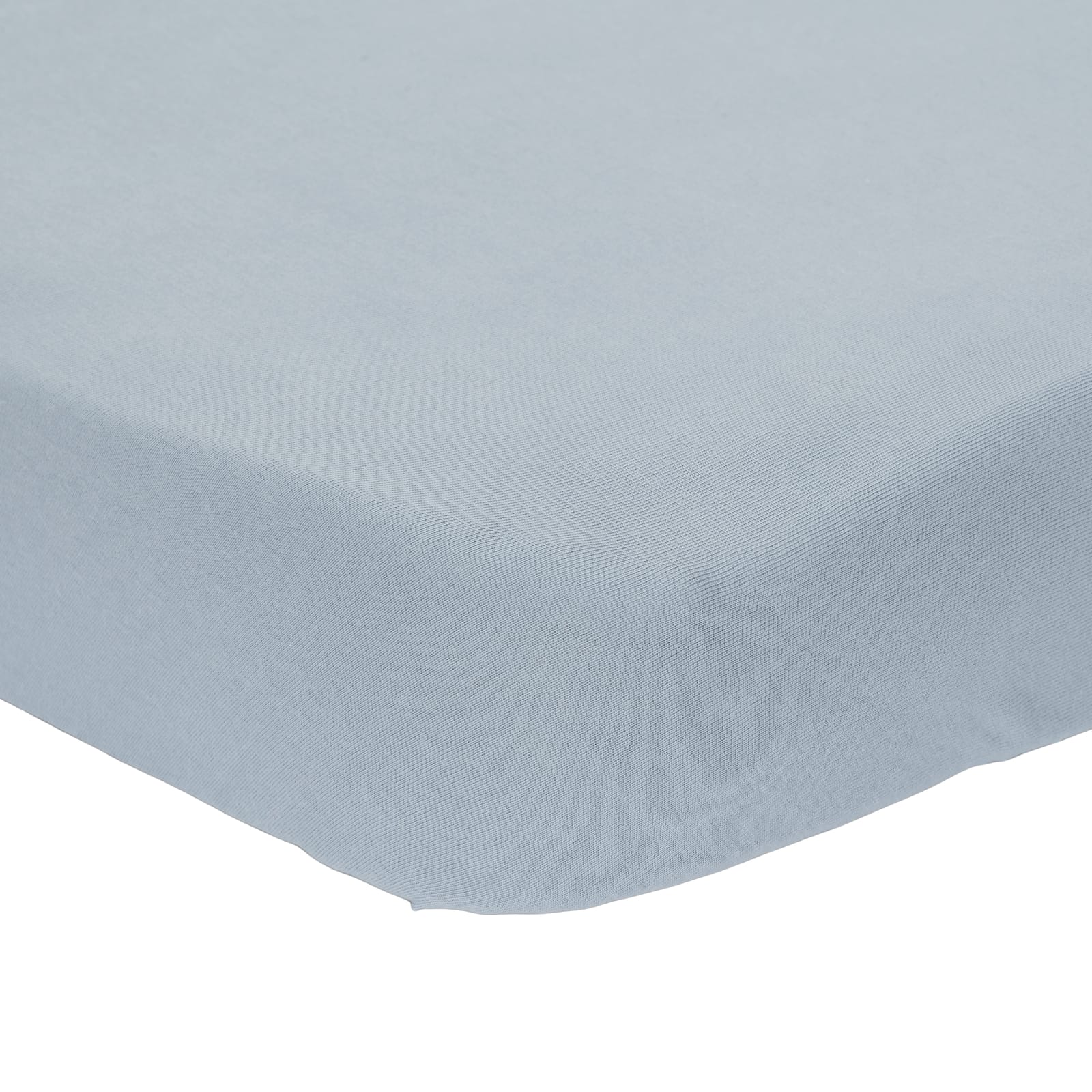 Fitted Cot Sheet 40cm x 80cm - Pure Denim Blue