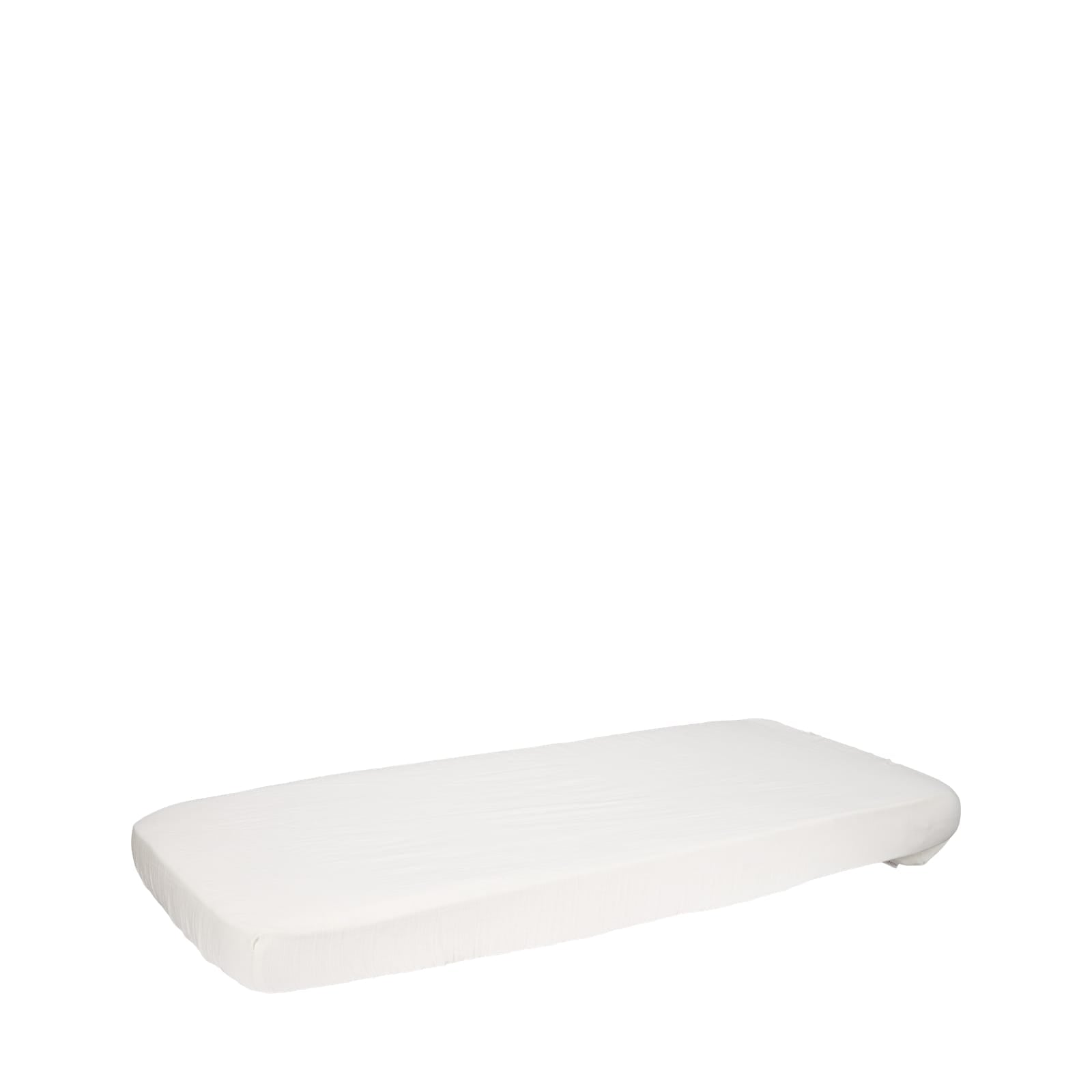 Fitted Cot Sheet 40cm x 80cm - Muslin Soft White