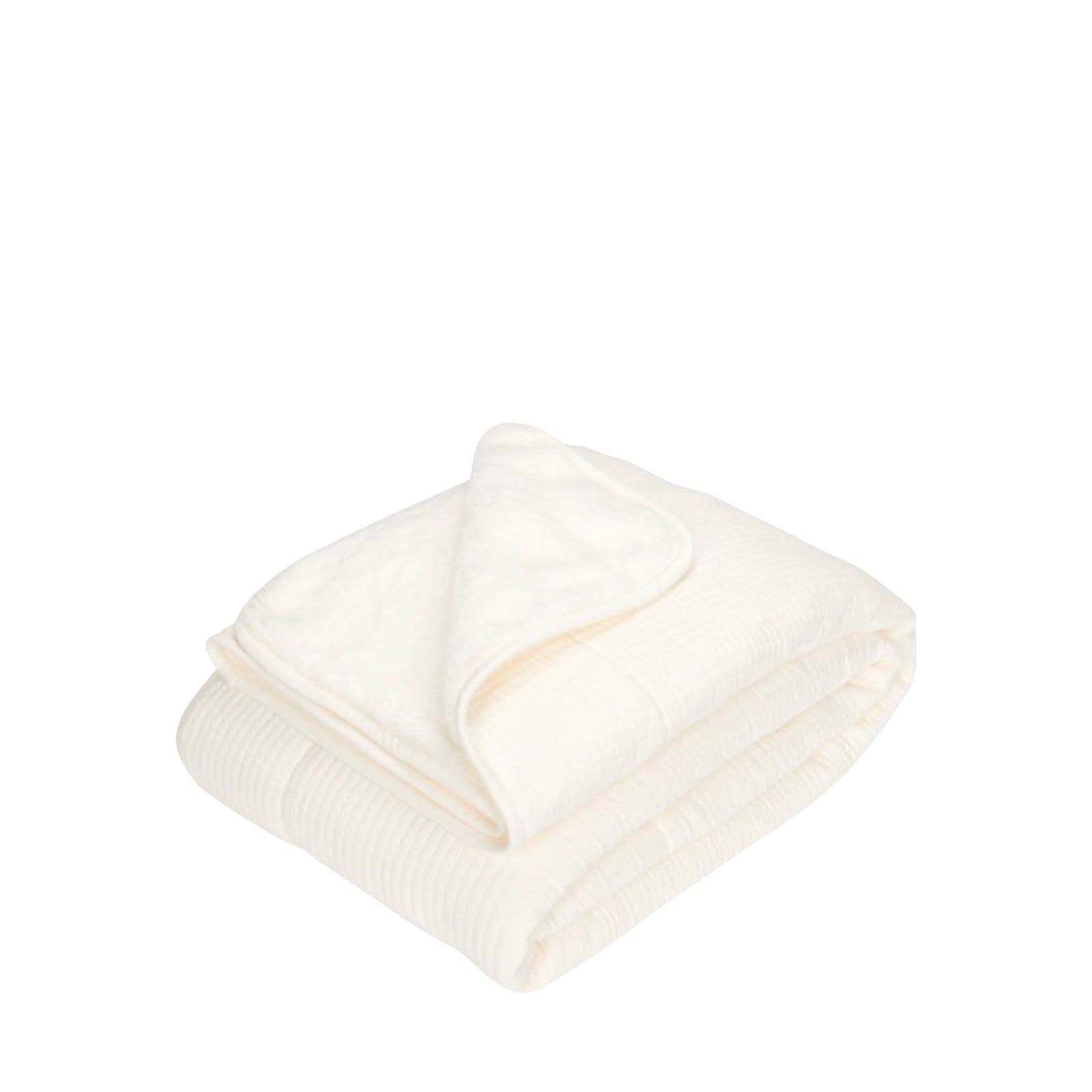 Cot Blanket 110cm x 140cm - Pure Soft White