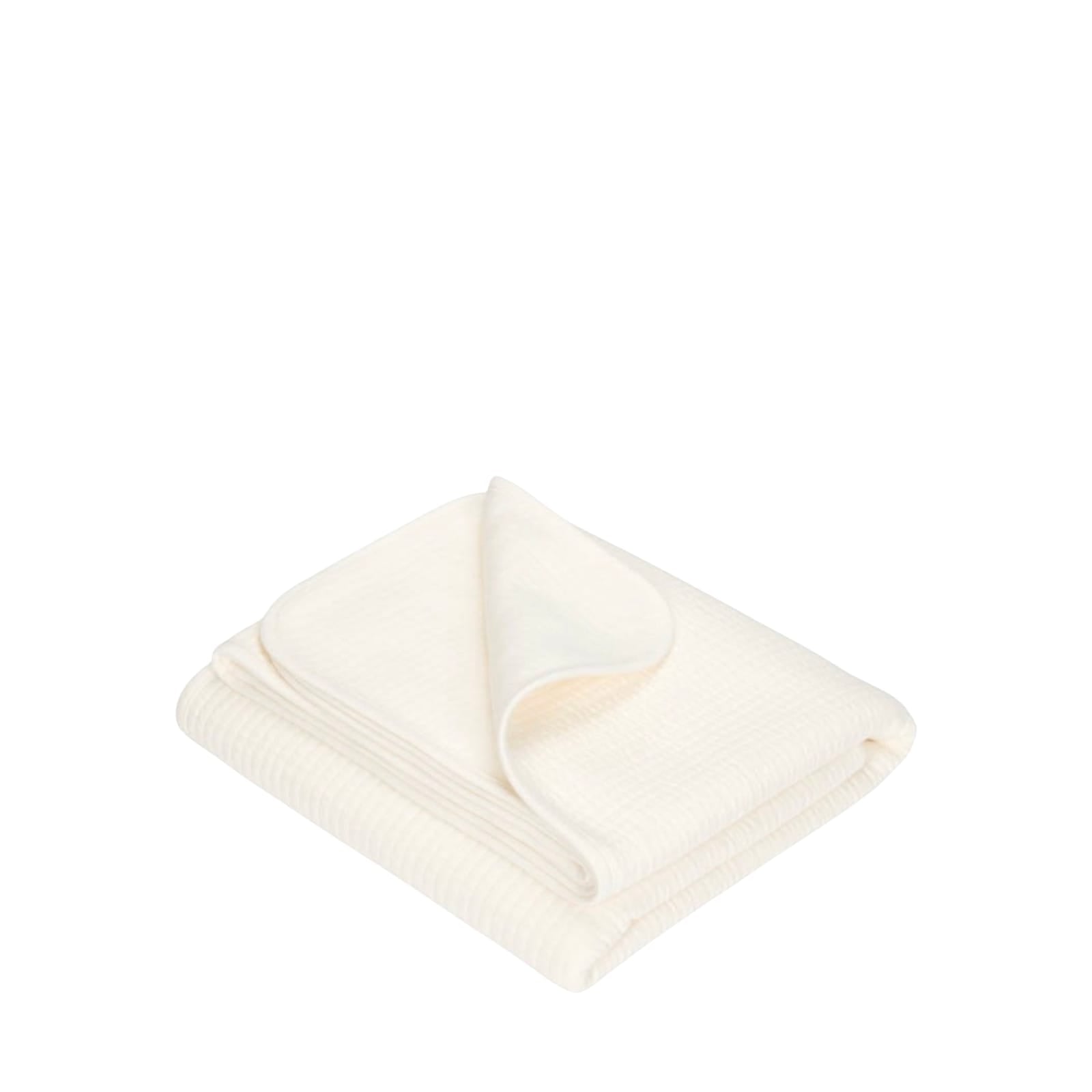 Cot Summer Blanket 110cm x 140cm - Pure Soft White