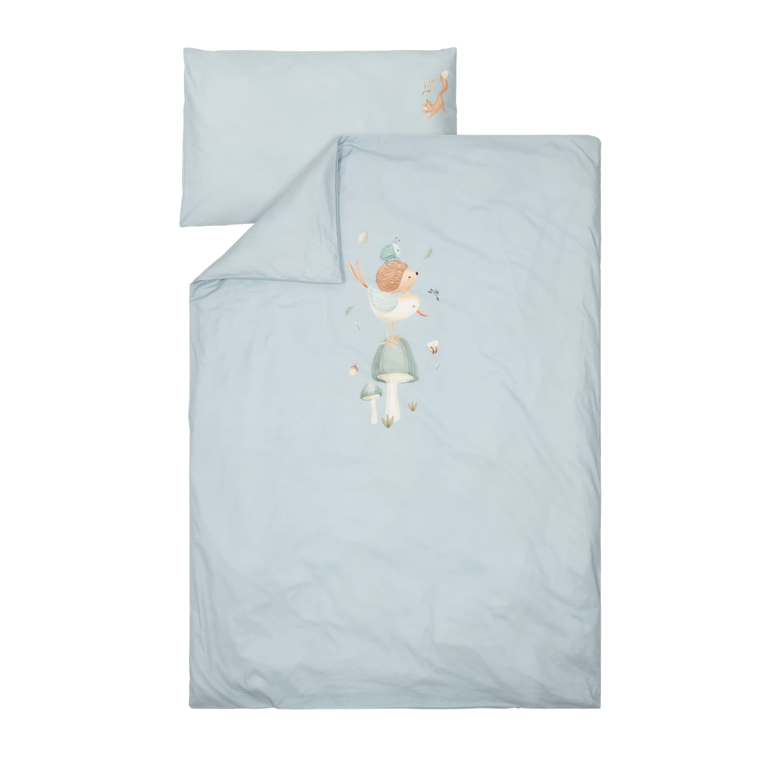 Toddler Bed Duvet Cover Set - Denim Blue