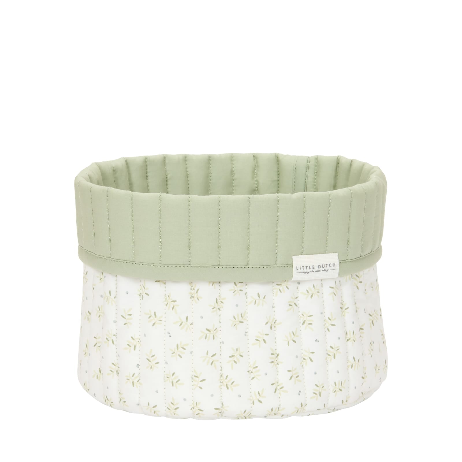 Quilted Storage Basket Small - Blueberry Leaves