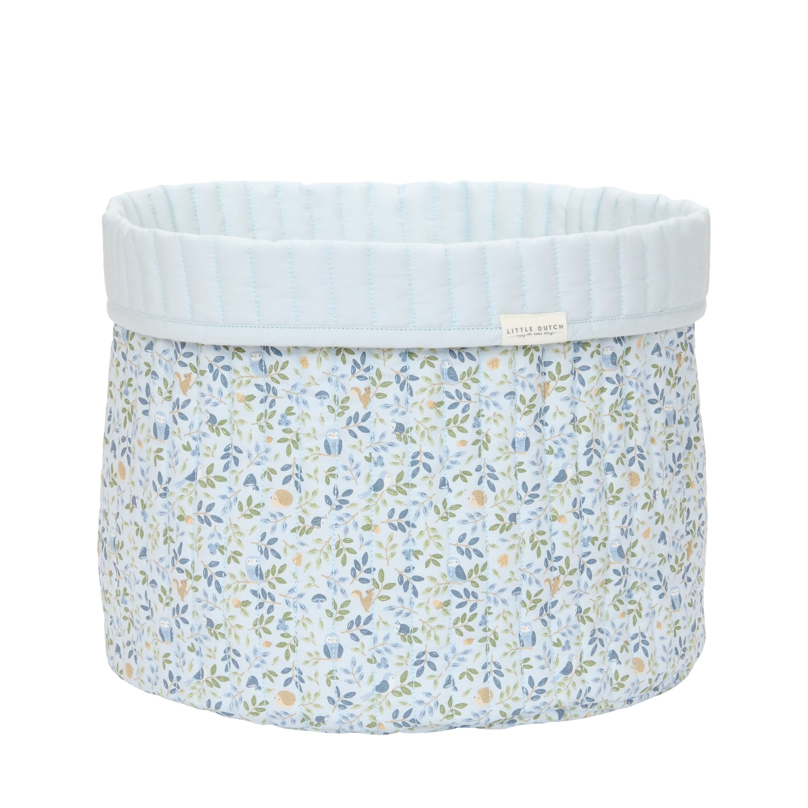 Quilted Storage Basket Large - Forest Adventure