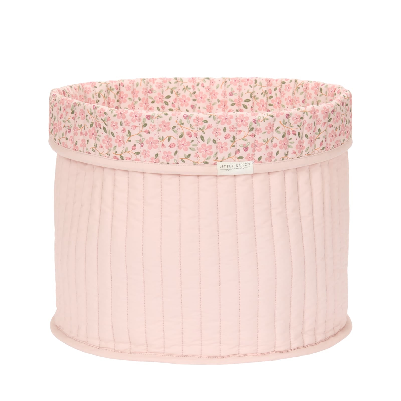 Quilted Storage Basket Large - Fairy Floral